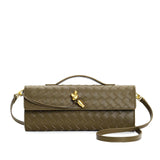 Marcelle | Woven Leather Clutch Bag | Crossbody & Shoulder Option
