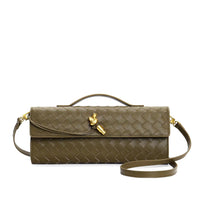 Marcelle | Woven Leather Clutch Bag | Crossbody & Shoulder Option