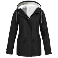 Women’s Waterproof Jacket | Fleece Lined | Hooded Design | Warm Rainproof Outerwear
