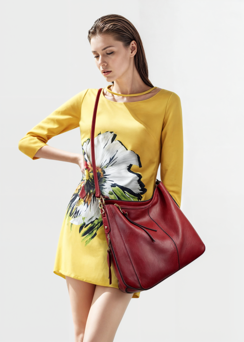 Valesse | Large Vegan Leather Shoulder Bag | Work & Everyday Use