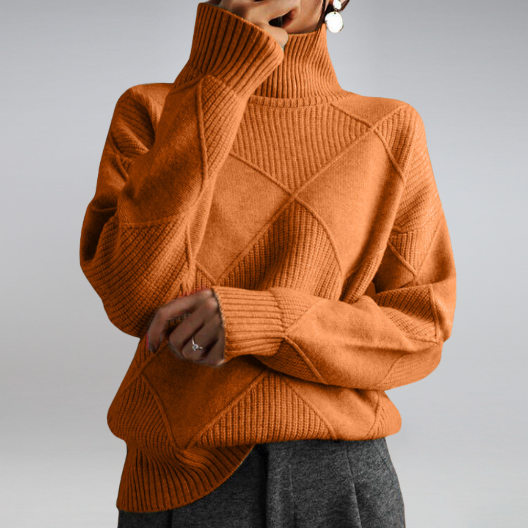 Women’s Turtleneck Sweater in Classic Roll Neck Style | Elegant Winter Jumper