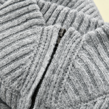 Men’s Knit Vest Cardigan with Stand Collar | Mid-Length Smart Casual Layer