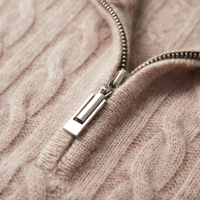 Quarter Zip Cable Knit Sweater | Slim Fit | Warm Autumn Layer | Men's Jumper
