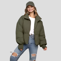 Women’s Puffer Jacket in Quilted Winter Style | Warm Winter Coat