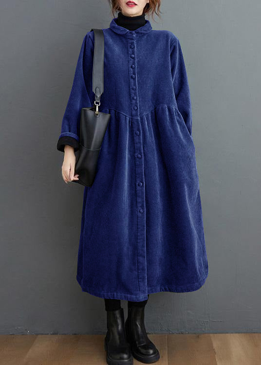 Women’s Corduroy Winter Coat in Long Overcoat Style | Warm Ladies Jacket for Autumn