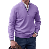 Men’s Quarter Zip Sweater in Classic Knitwear Style | Warm Winter Jumper