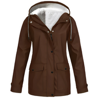 Women’s Waterproof Jacket | Fleece Lined | Hooded Design | Warm Rainproof Outerwear