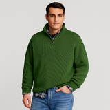 Men’s Classic Sweater in Wool Blend Style | Smart Casual Knit Jumper