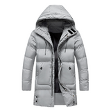 Men’s Long Puffer Jacket in Classic Winter Style | Warm Quilted Winter Coat