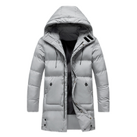 Men’s Long Puffer Jacket in Classic Winter Style | Warm Quilted Winter Coat