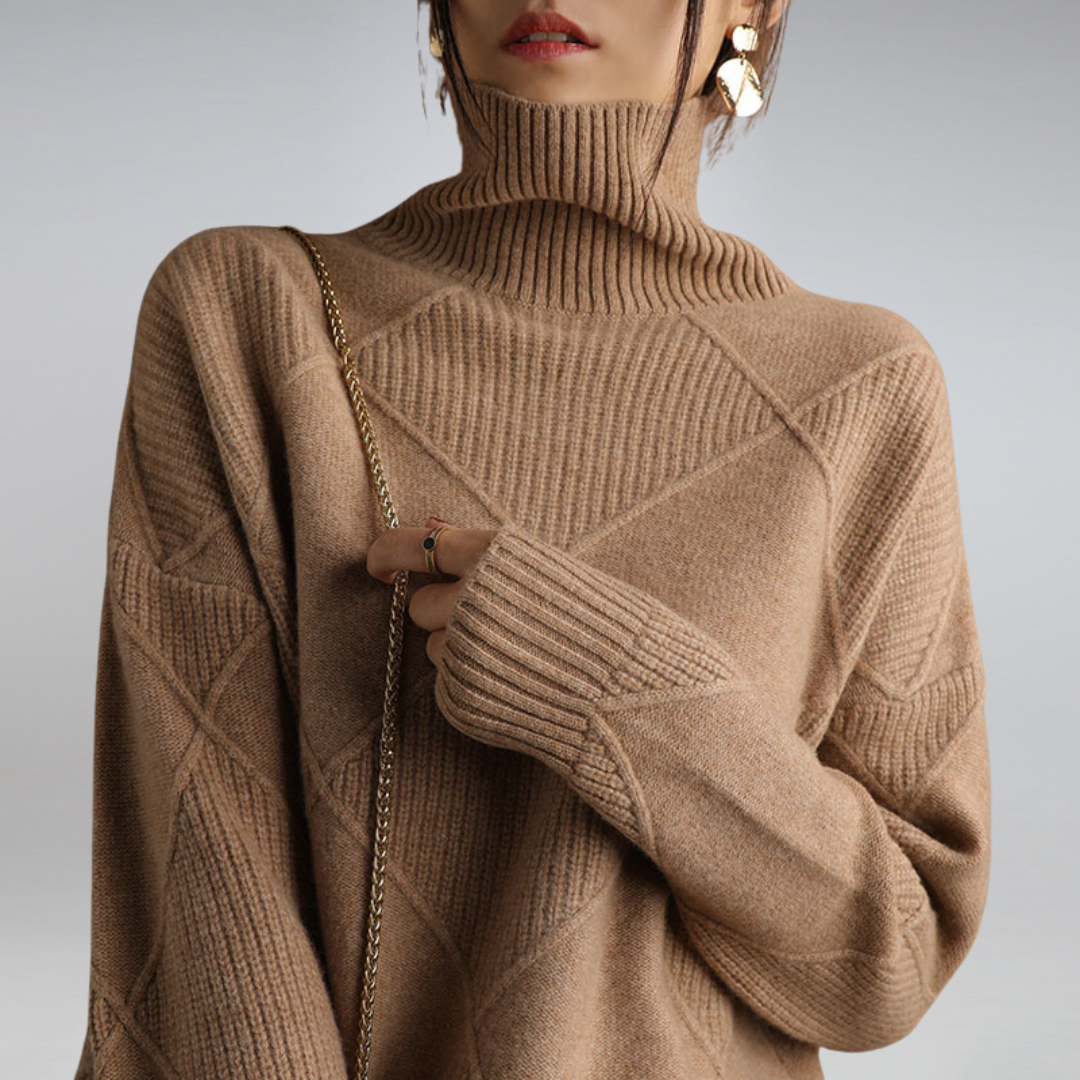 Women’s Turtleneck Sweater in Classic Roll Neck Style | Elegant Winter Jumper
