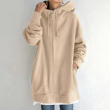 Women’s Long Hoodie with Hood | Casual Oversized Sweatshirt for Winter