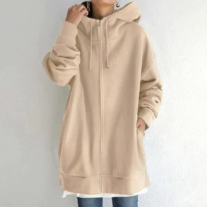 Women’s Long Hoodie with Hood | Casual Oversized Sweatshirt for Winter