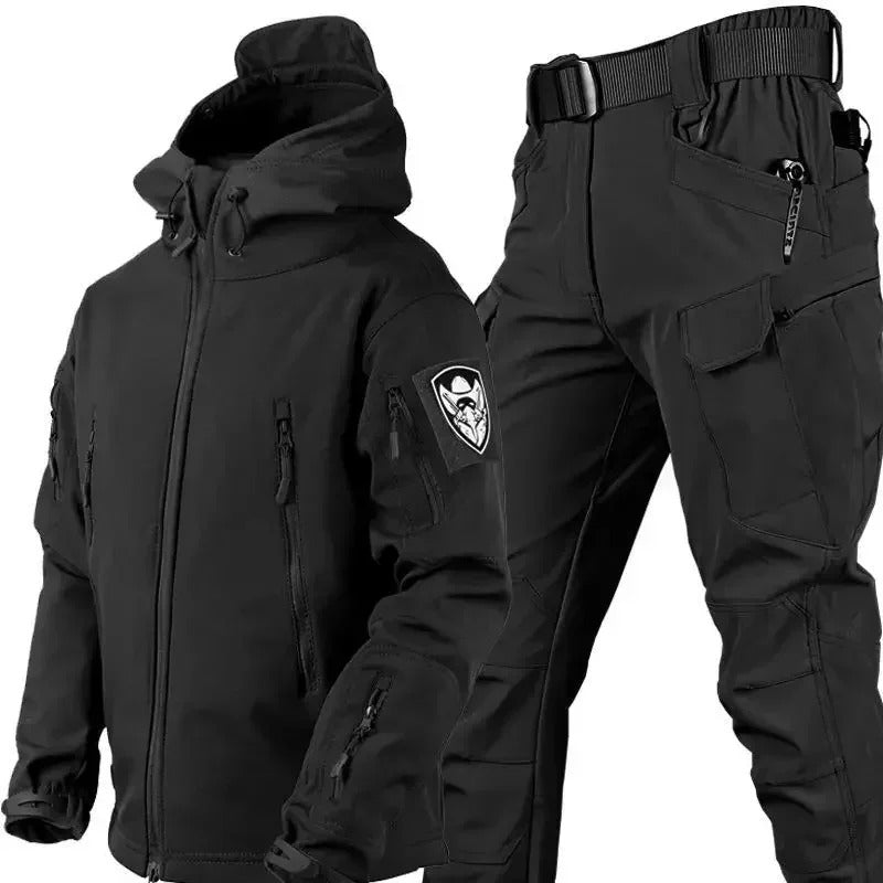 Men’s Winter Tracksuit with Coat and Pants | Warm Outdoor Cargo Set
