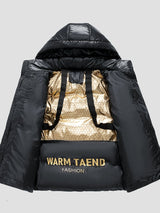 Men’s Puffer Jacket in Loose Fit Style | Warm Winter Coat
