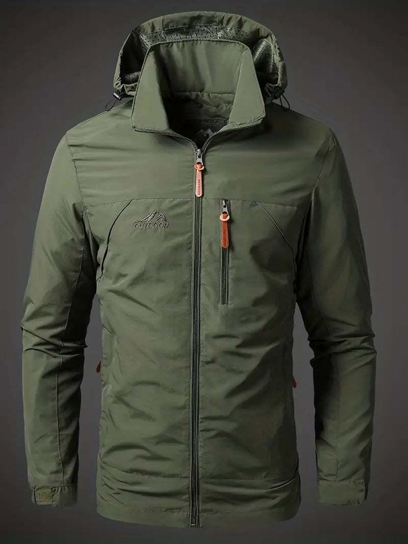 Men’s Waterproof Outdoor Jacket in Weatherproof Style | Lightweight Hiking Jacket
