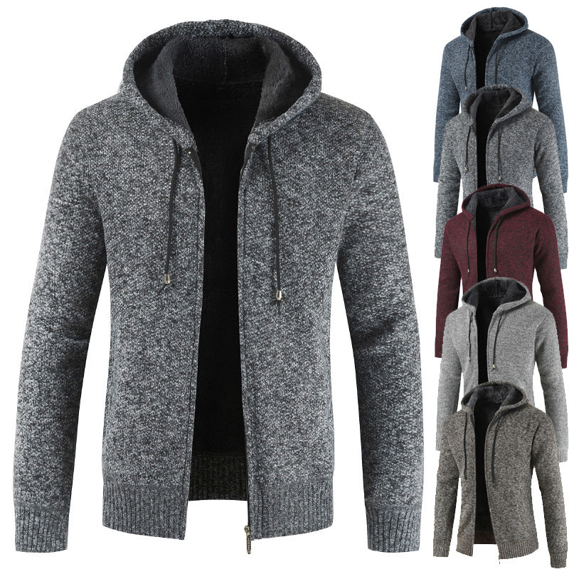 Men’s Zip Up Cardigan in Knitted Sweater Style | Casual Men’s Knitwear Jacket