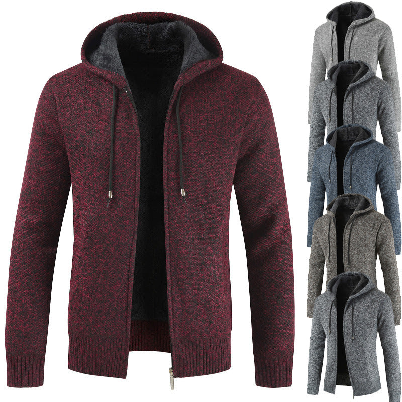 Men’s Zip Up Cardigan in Knitted Sweater Style | Casual Men’s Knitwear Jacket
