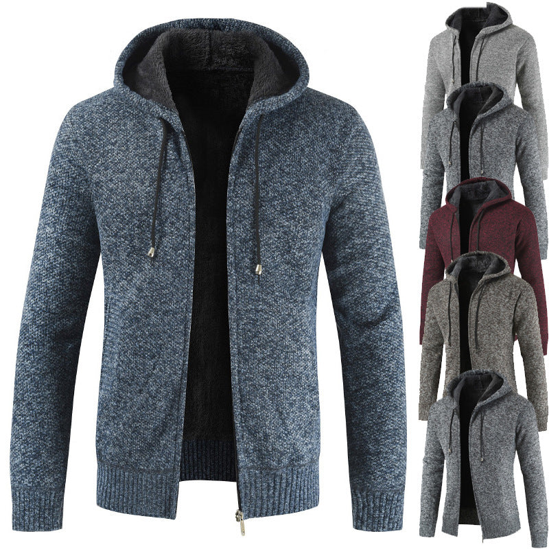Men’s Zip Up Cardigan in Knitted Sweater Style | Casual Men’s Knitwear Jacket