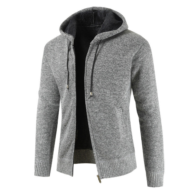 Men’s Zip Up Cardigan in Knitted Sweater Style | Casual Men’s Knitwear Jacket