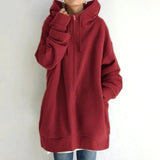 Women’s Long Hoodie with Hood | Casual Oversized Sweatshirt for Winter