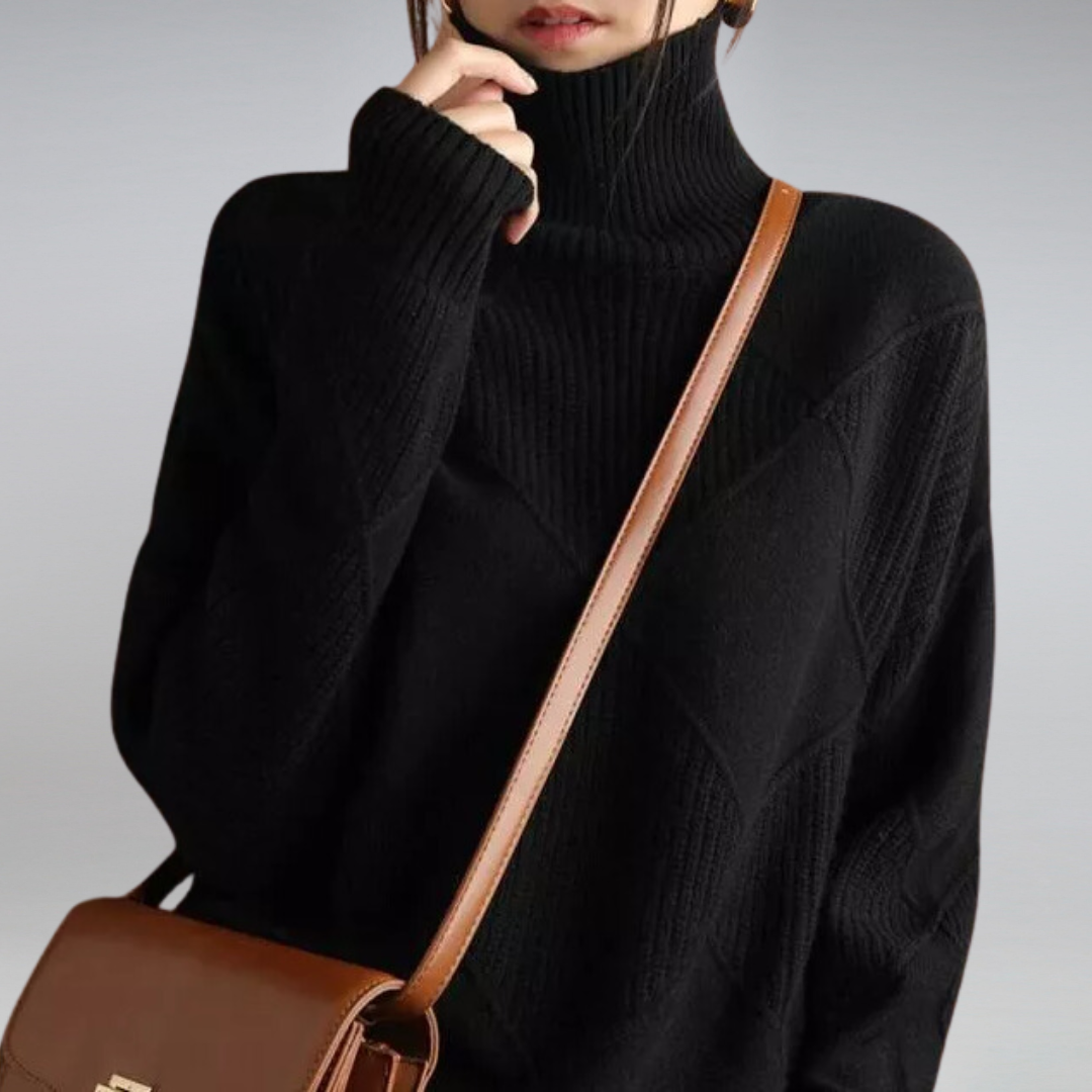 Women’s Turtleneck Sweater in Classic Roll Neck Style | Elegant Winter Jumper