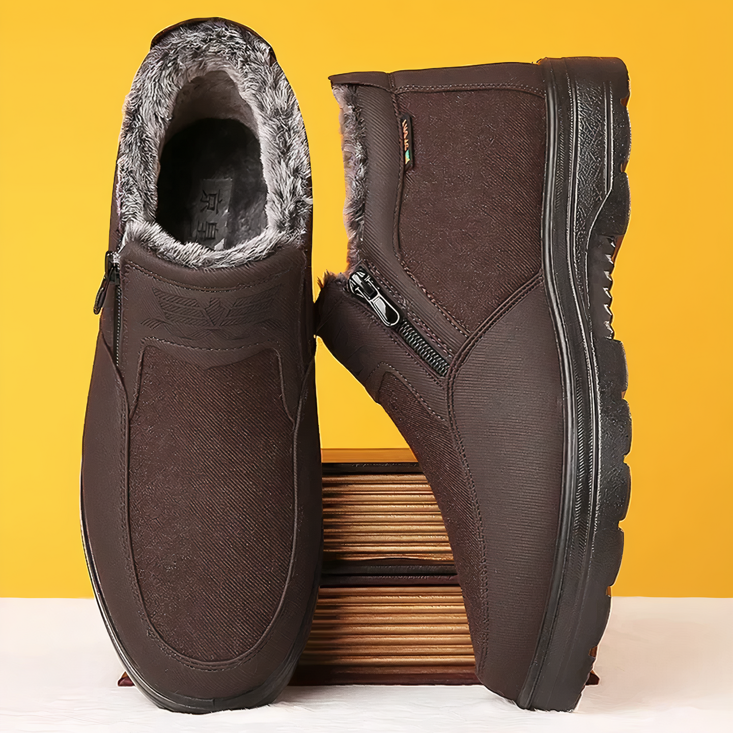 Men’s Winter Shoes with Fleece Lining | Warm Waterproof Boots for Cold Weather