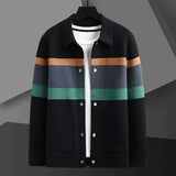 Men’s Polo Cardigan | Colour Block Knit | Casual Smart Layer