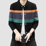 Men’s Polo Cardigan | Colour Block Knit | Casual Smart Layer