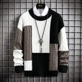 Patchwork Colour Block Sweater | Relaxed Fit | Modern Knitwear