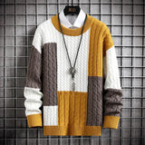 Patchwork Colour Block Sweater | Relaxed Fit | Modern Knitwear