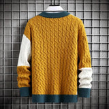 Patchwork Colour Block Sweater | Relaxed Fit | Modern Knitwear