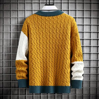 Patchwork Colour Block Sweater | Relaxed Fit | Modern Knitwear