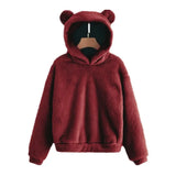Women’s Fluffy Winter Hoodie with Ears | Cozy Ladies Fleece Jacket