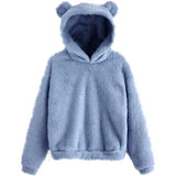 Women’s Fluffy Winter Hoodie with Ears | Cozy Ladies Fleece Jacket
