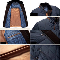 Men’s Quilted Thermal Winter Coat | Waterproof | Elegant Cold-Weather Jacket