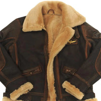 Men’s Vintage Aviator Bomber Jacket | Shearling Lining | Winter Outerwear
