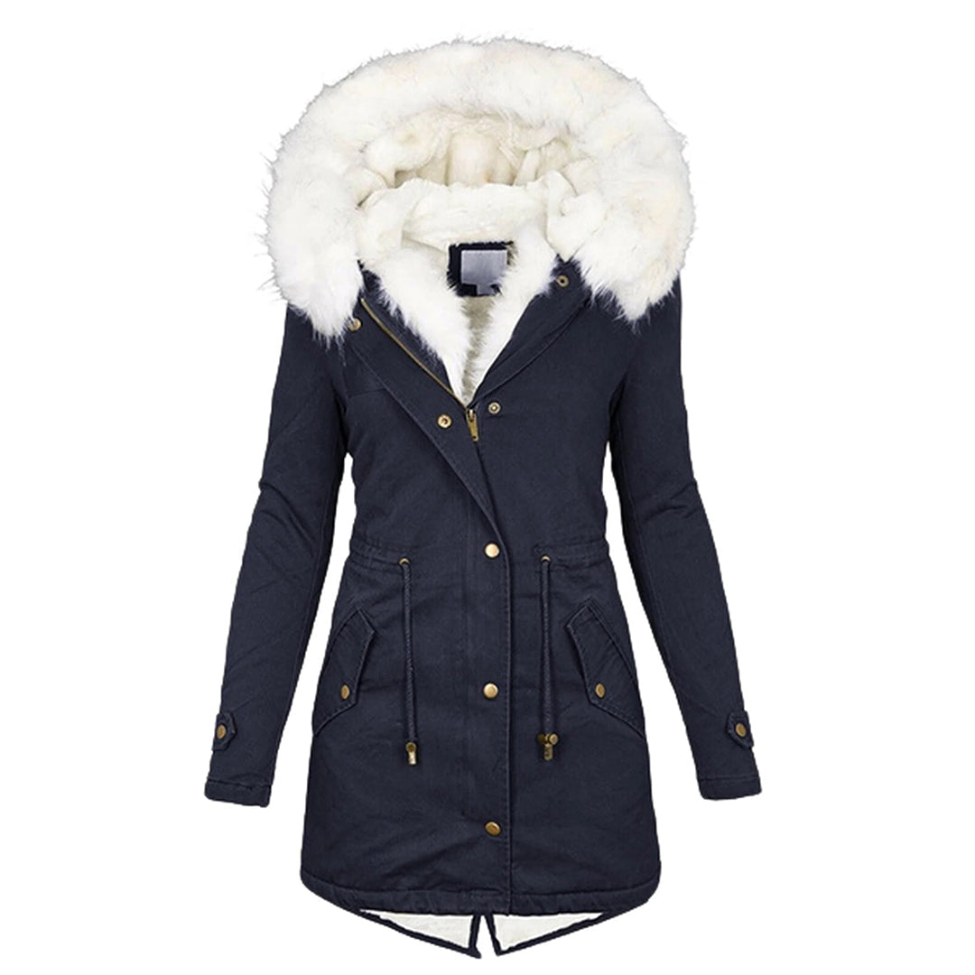Women’s Winter Jacket | Warm Fleece Lined Coat | Windproof Hooded Outerwear | Comfortable Cold-Weather Layer