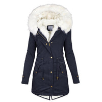 Women’s Winter Jacket | Warm Fleece Lined Coat | Windproof Hooded Outerwear | Comfortable Cold-Weather Layer