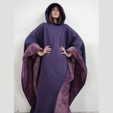 Women’s Hooded Poncho in Relaxed Draped Fit | Stylish Winter Coat