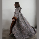 Women’s Hooded Poncho in Relaxed Draped Fit | Stylish Winter Coat