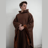 Women’s Hooded Poncho in Relaxed Draped Fit | Stylish Winter Coat