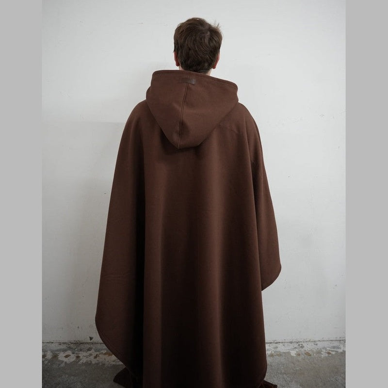 Women’s Hooded Poncho in Relaxed Draped Fit | Stylish Winter Coat