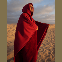 Women’s Hooded Poncho in Relaxed Draped Fit | Stylish Winter Coat