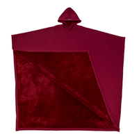 Women’s Hooded Poncho in Relaxed Draped Fit | Stylish Winter Coat