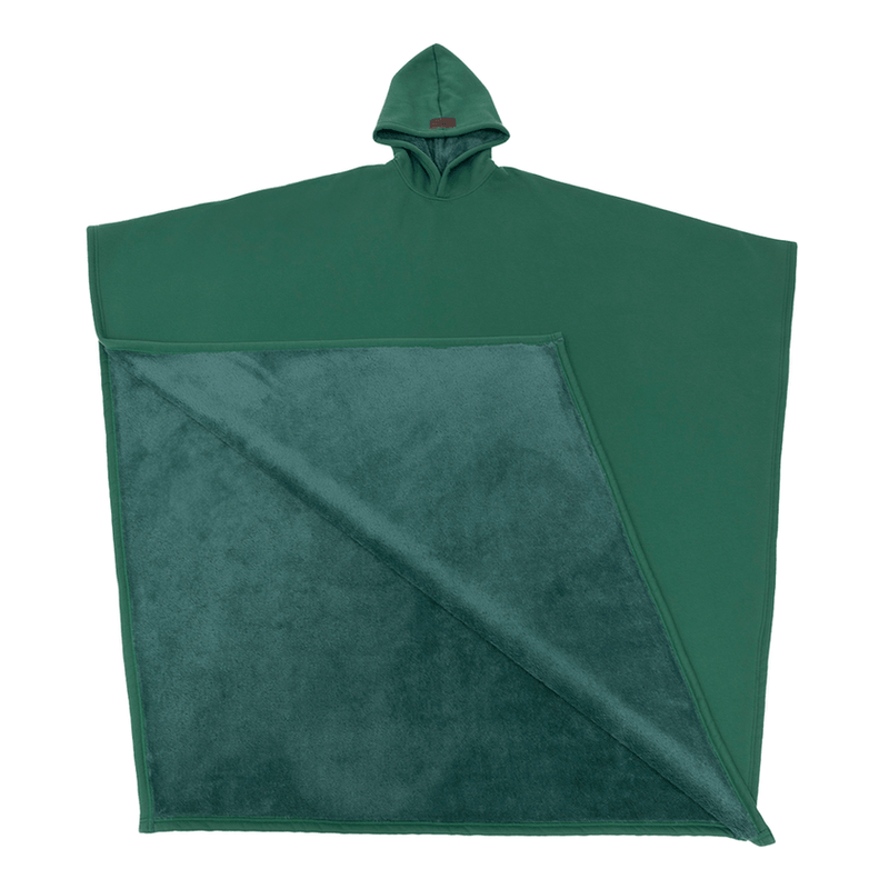 Women’s Hooded Poncho in Relaxed Draped Fit | Stylish Winter Coat