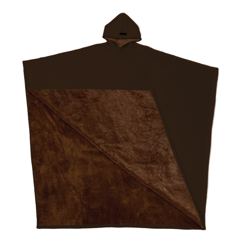 Women’s Hooded Poncho in Relaxed Draped Fit | Stylish Winter Coat