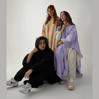 Women’s Hooded Poncho in Relaxed Draped Fit | Stylish Winter Coat