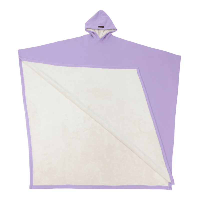 Women’s Hooded Poncho in Relaxed Draped Fit | Stylish Winter Coat