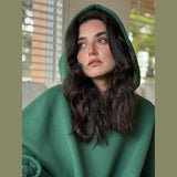 Women’s Hooded Poncho in Relaxed Draped Fit | Stylish Winter Coat